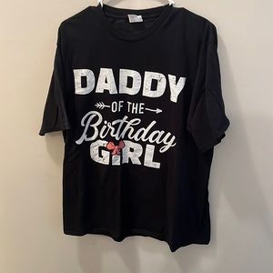 Daddy of the birthday girl t-shirt